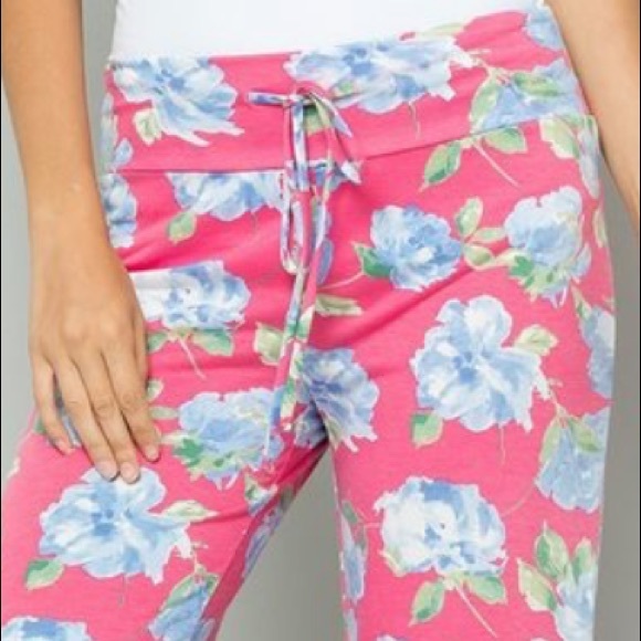 🌷FLORAL FRENCH TERRY LOUNGE PANTS - Picture 5 of 5
